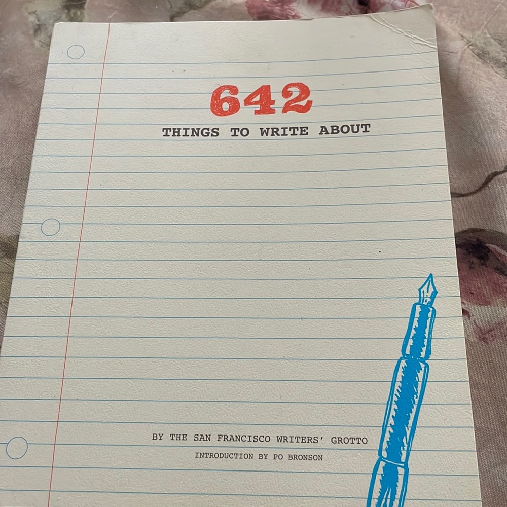 642 things to write about book, softcover